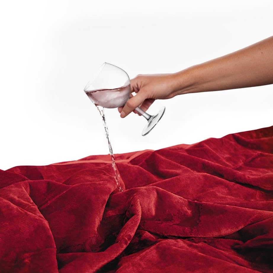 Waterproof Bed Blanket for Intimacy - Red Twin Protector